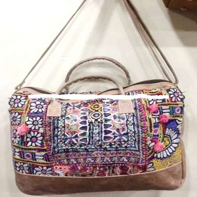 Travelling Bag Kutch Embroidery Shopping Bag